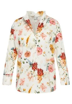 Ulla Popken Langarm - Overhemdblouse - Offwhite -Kleding Hoog Verkoopwinkel 0369e8a2912d4033ae68c0717703304c