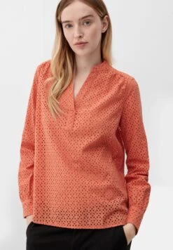 S.Oliver Mit Lochstickerei - Blouse - Papaya