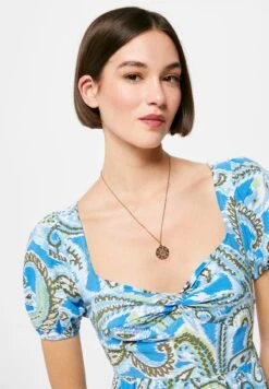 Springfield Cross Back Midi - Jurk - Blue -Kleding Hoog Verkoopwinkel 07838dad196d42fd8d96ed493c417056