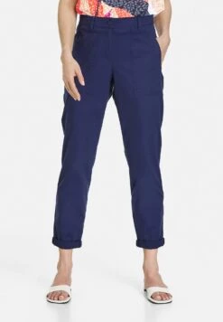 Gerry Weber Mit Dehnbund Und Aufges - Chino - Blueberry