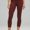 Lululemon Align Hr Crop 23 - Legging - Red Merlot -Kleding Hoog Verkoopwinkel 0c23076261434676a94df6d36fd5425f