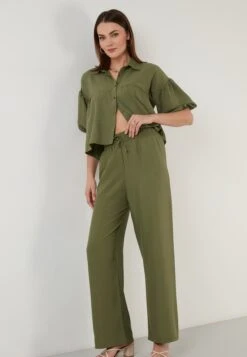 LELA Loose Fit- Broek - Khaki -Kleding Hoog Verkoopwinkel 0cd1b3f3ac514c68a4a24664230facbb