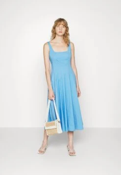 Staud Wells Dress - Jurk - Azure -Kleding Hoog Verkoopwinkel 0d2d9b684ca041dc917ca30168ed5856