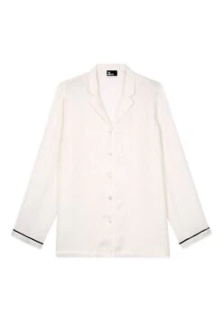 THE KOOPLES Col Hawaïen- Overhemdblouse - White -Kleding Hoog Verkoopwinkel 0d80df834f354158956ed844521f4d7c