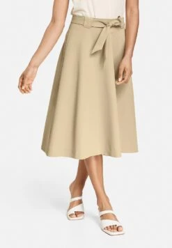 Taifun Skirt With Tie Belt - A-Lijn Rok - Roasted Hazel