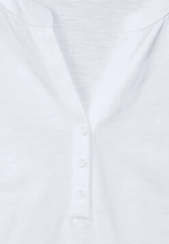 STREET ONE Mit Knopfleiste - T-Shirt Basic - Weiß -Kleding Hoog Verkoopwinkel 11be4f928b754e94a62230abcd1b276f