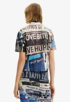 Desigual Newspaper Resort - Overhemdblouse - Multi-Coloured -Kleding Hoog Verkoopwinkel 1460b7b019f541c485a3a439886d0a11