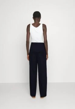 Wide Leg Trousers - Broek - Dark Blue -Kleding Hoog Verkoopwinkel 158a3b8ce7d84b1bba75b2718b63d731