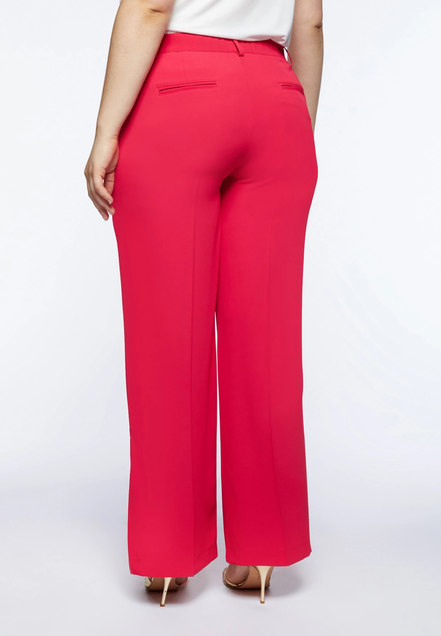 Weich Fallende Mit Schlitzen Am Abschluss - Broek - Fucsia 5 Weich Fallende Mit Schlitzen Am Abschluss - Broek - Fucsia - Image 3