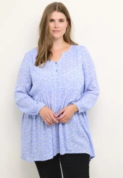 Kcriona Ami- Blouse - Grapemist Blue Chalk Flower