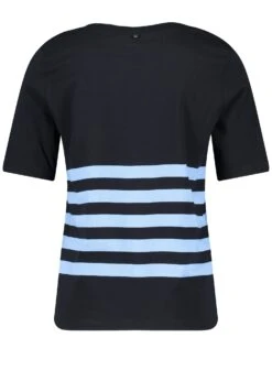Gerry Weber 1/2 ArmMit Ringeln Und Frontpr - T-Shirt Print - Blau Ringel -Kleding Hoog Verkoopwinkel 20b6c93ff7ca425daefc0bde86177195