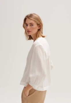 OPUS Langarm Fasami - Blouse - Milk -Kleding Hoog Verkoopwinkel 225d045576b34450a078a3586e0d8647