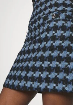 Sandro Recoupe - Minirok - Bleu/Noir -Kleding Hoog Verkoopwinkel 25cf1093a9db4b238a8799ee8505c236