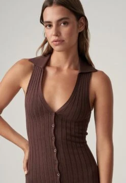 Gebreide Jurk - Chocolate -Kleding Hoog Verkoopwinkel 265d784b1c1347f29a6229df8764c8b0