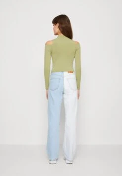 COTTON ON Seamless Cut Out Shoulder Long Sleeve - Longsleeve - Safari Green -Kleding Hoog Verkoopwinkel 2720e604260b475aaea989243cfeecde