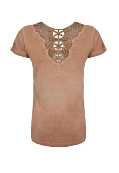 Cipo & Baxx T-Shirt Mit Modischen Spitzendetails - T-Shirt Print - Brown -Kleding Hoog Verkoopwinkel 28ab3ea1f01b4bc29309b0df92fbd15a