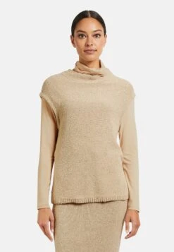 Im Frottee-Look - Top - Kiesel