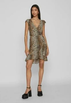 Vila Gerüschtes - Jerseyjurk - Beige