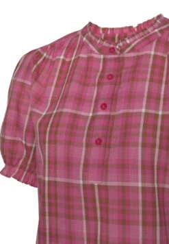 Karo - Blouse - Pink Creme Kariert -Kleding Hoog Verkoopwinkel 32c2c290ace04845830a8171124b86b1