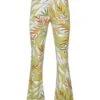 Tina Flared - Broek - Multi Dark Lime -Kleding Hoog Verkoopwinkel 36e45ef7810a468890cca2db57b6b7b3