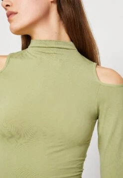 COTTON ON Seamless Cut Out Shoulder Long Sleeve - Longsleeve - Safari Green -Kleding Hoog Verkoopwinkel 389aa0a1b63b4eb081af04f3f48c9a5d