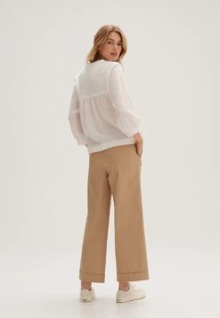 OPUS Langarm Fasami - Blouse - Milk -Kleding Hoog Verkoopwinkel 3902339d6f844eafa61431424c36c087