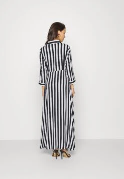 Yassavanna Long Shirt Dress- Maxi-Jurk - Black/White -Kleding Hoog Verkoopwinkel 39996a2534c140509ce3a72cc399ae27