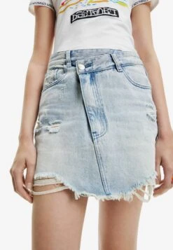Desigual Denim Criss-Cross Waist - Minirok - Blue -Kleding Hoog Verkoopwinkel 3c508569790943928b937b2f8537c53b