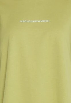 MOSS COPENHAGEN Terina Small Logo Tee - T-Shirt Basic - Cedar/Blue -Kleding Hoog Verkoopwinkel 3dd2704cc2b449dd965ac08027382a4d
