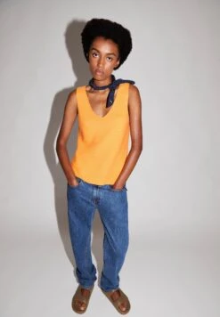 Armedangels Wilmaa - Top - Mangorange -Kleding Hoog Verkoopwinkel 4386aebf76fc48c2b771f5dce013197d