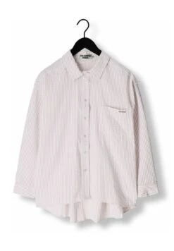 Colourful Rebel Vicky Striped Dropped Shoulder - Overhemdblouse - Zand -Kleding Hoog Verkoopwinkel 4684b4f198154669a52e8b9a30c22d7e