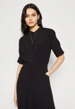 Scotch & Soda Midi Dress With High Low Hem - Blousejurk - Black -Kleding Hoog Verkoopwinkel 46fa28bb39784703b098253c65169622