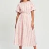 Stoic - Jurk - White And Coral Lurex Stripe -Kleding Hoog Verkoopwinkel 49210d60528a4a1f9122118455cd1da2