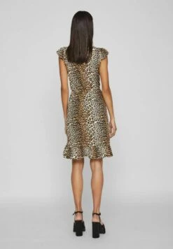 Vila Gerüschtes - Jerseyjurk - Beige -Kleding Hoog Verkoopwinkel 4bc9e864ecfe43aeaf829daa7efdd9a5