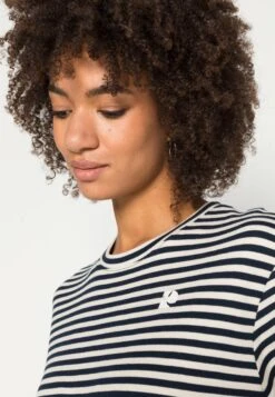 TOM TAILOR Denim Heavy Tee - T-Shirt Basic - Navy Beige -Kleding Hoog Verkoopwinkel 4c99c79b64824d798b508fc21dec0c8d