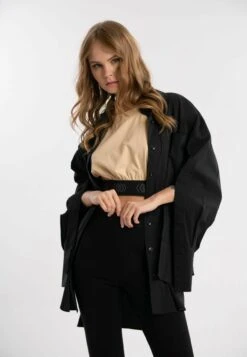Oversize - Overhemdblouse - Black -Kleding Hoog Verkoopwinkel 4ef28b18f62341b6b624e34761e14b60