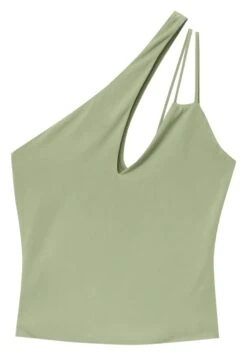 PULL & BEAR With Asymmetric Strap - Top - Khaki -Kleding Hoog Verkoopwinkel 4f40cab6411b4040b84343ffbf858da8