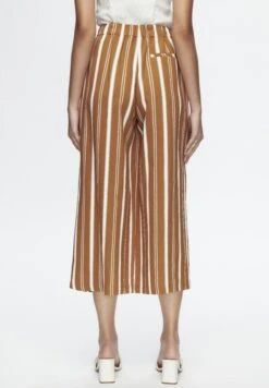 Elastic Waist Patterned- Broek - Striped Camel -Kleding Hoog Verkoopwinkel 4f875e356e0f49c8a542d854478dc9d2