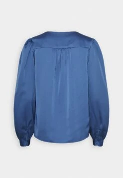 Vila Viellette V-Neck L/S - Blouse - Federal Blue -Kleding Hoog Verkoopwinkel 518172618f4042169061e306887e9242