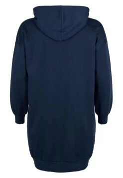 Zizzi With Hood And Zip - Jurk - Navy Blazer -Kleding Hoog Verkoopwinkel 524c476dfea740a4ac42586e857493f7