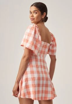 Odessa - Jurk - Peach Gingham -Kleding Hoog Verkoopwinkel 52bb1e51491d485ea6bd59b6dcea01ac