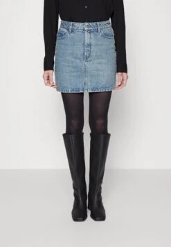 Gestuz Leia - Minirok - Washed Mid Blue