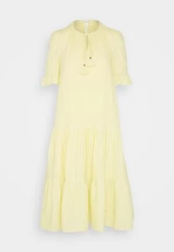 Thought Nola Yarn Dye Check Trapeze Dress - Jurk - Yellow -Kleding Hoog Verkoopwinkel 55ec47ec2aee4f5bad73c1d3df67a84d