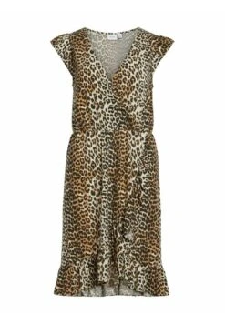 Vila Gerüschtes - Jerseyjurk - Beige -Kleding Hoog Verkoopwinkel 5789b400657e4696a7a61dcf7a52cc58