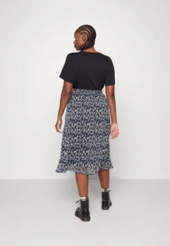 Vifalia Midi Skirt - A-Lijn Rok - Black/Mazarine Blue -Kleding Hoog Verkoopwinkel 58309776a28d4eeaa7841ebb34fe003b