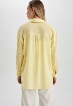 DeFacto Overhemdblouse - Yellow -Kleding Hoog Verkoopwinkel 58ed9f201ac74d89a57480dbfa541441