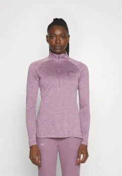 Under Armour Tech Zip Twist - Longsleeve - Misty Purple/Fresh Orchid/Metallic Silver