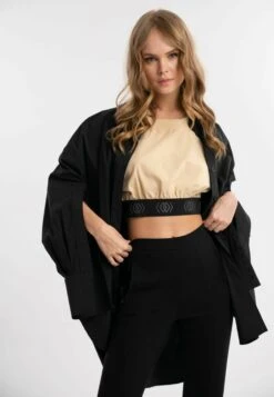 Oversize - Overhemdblouse - Black -Kleding Hoog Verkoopwinkel 5a645a7749784c95aa8e6a2f3f7fae4e