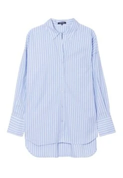 Mit Langen Ärmeln - Overhemdblouse - Bleu Clair -Kleding Hoog Verkoopwinkel 5aa4469060c241de92b590fbcc5552ad