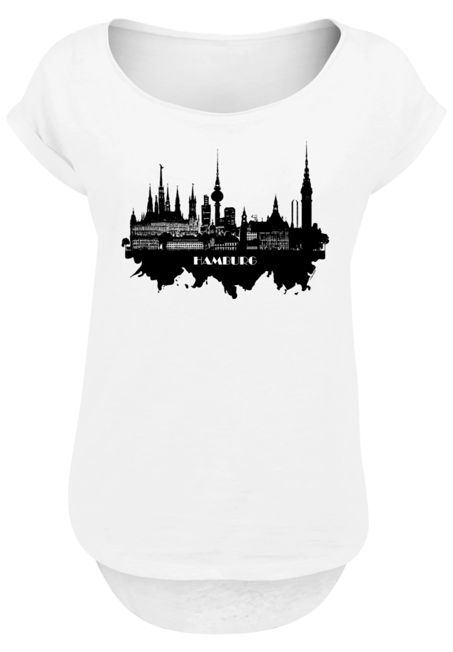F4NT4STIC Cities Collection - Hamburg Skyline - T-Shirt Print - Weiß 8 F4NT4STIC Cities Collection - Hamburg Skyline - T-Shirt Print - Weiß - Image 6